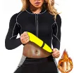 Image de Combinaison de sudation pour femme brûle graisse effet sauna pour fitness, Gym et Yoga
